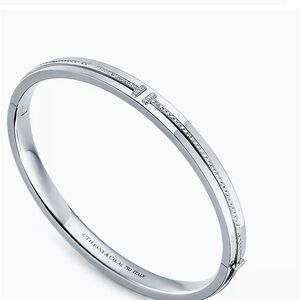 Tiffany T Diamond hinged bracelet